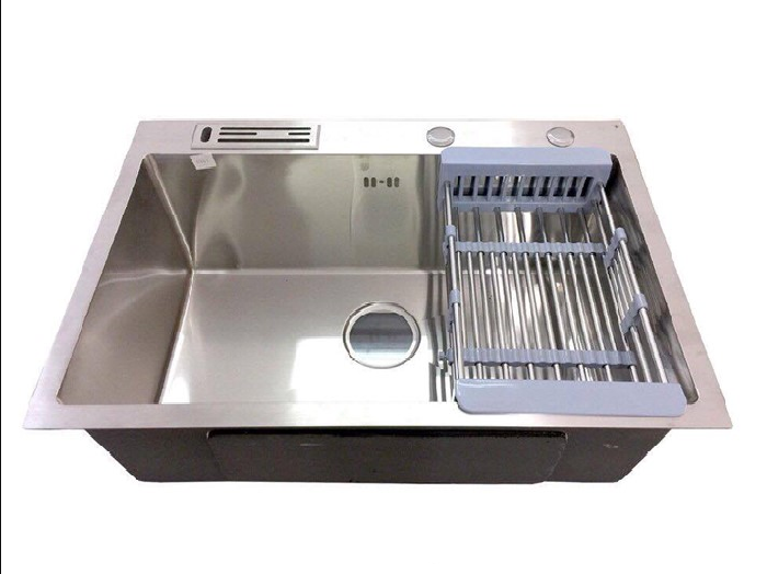 Chậu rửa 1 hộc + gác dao 6045B