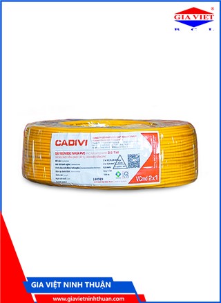 Dây điện bọc nhựa PVC, dây đôi mềm dẹt VCmd-2x1.0-(2x32/0.2)-0.6/1KV