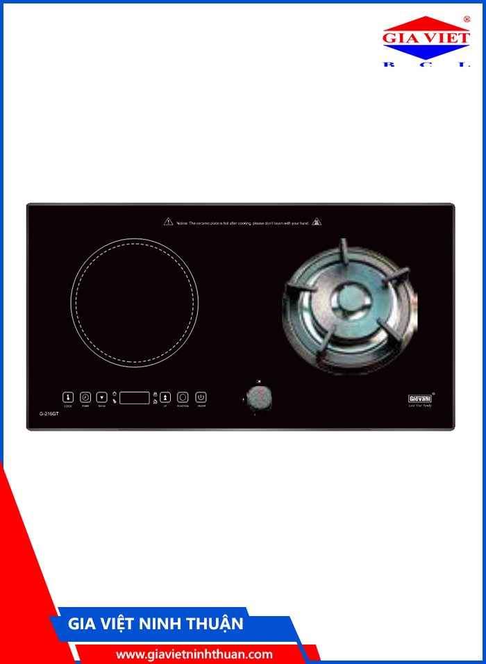 Bếp 1 từ + 1 gas G-216 GT