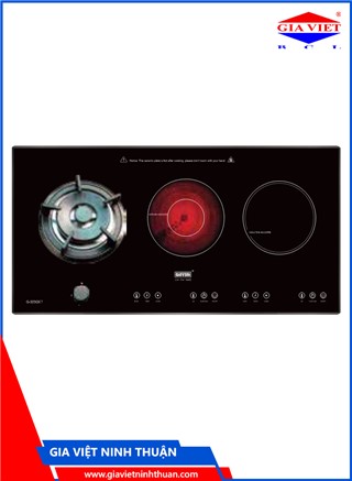 Bếp 1 gas + 1 điện + 1 từ G-323 GET
