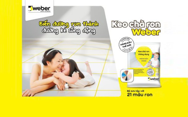 Hướng dẫn thi công keo chà ron Webber nhanh chóng, hiệu quả