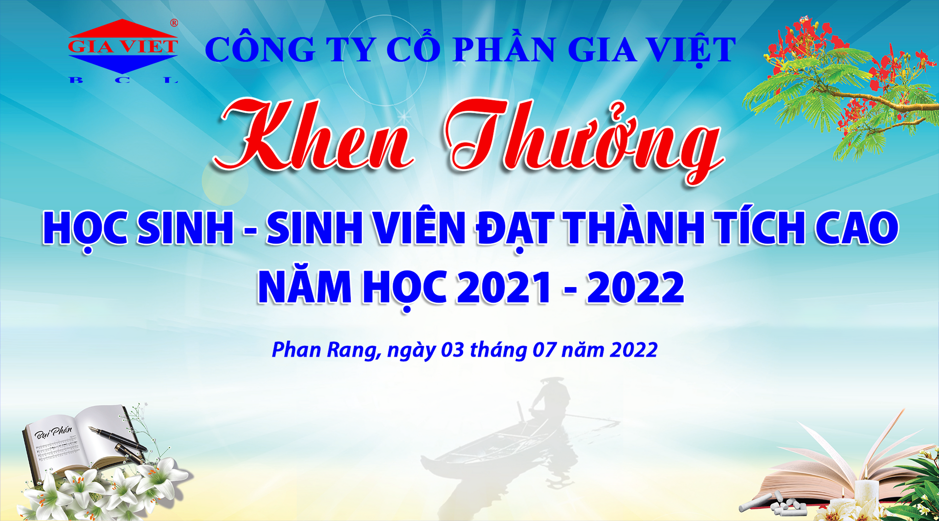 Khen thưởng Học sinh - Sinh viên đạt thành cao năm học 2021 - 2022 và tặng quà Vui hè 2022