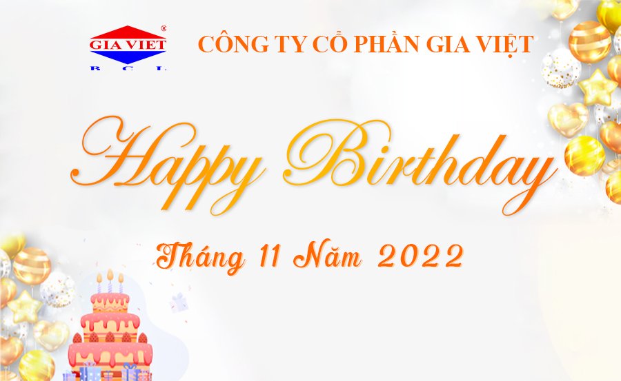 CHÚC MỪNG ANH CHỊ SINH NHẬT TRONG THÁNG 11/2022