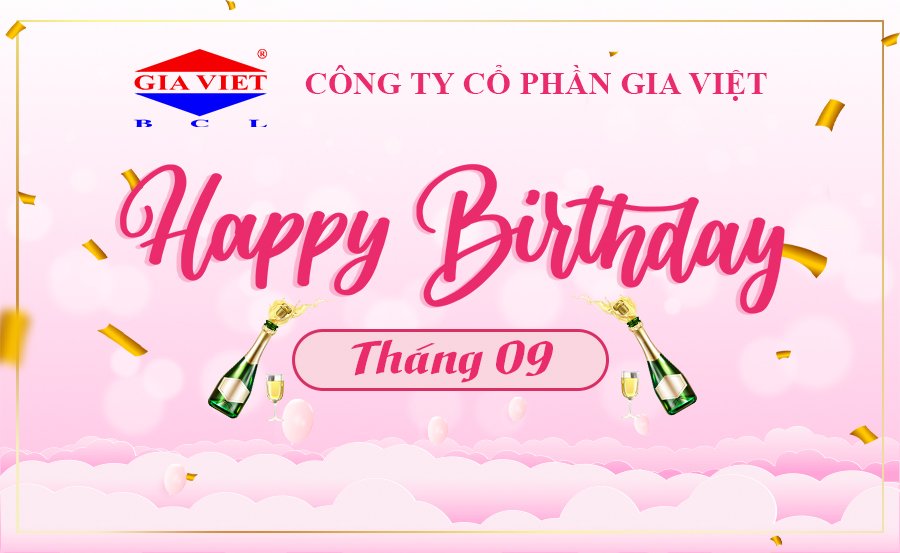 CHÚC MỪNG ANH CHỊ SINH NHẬT TRONG THÁNG 09/2023