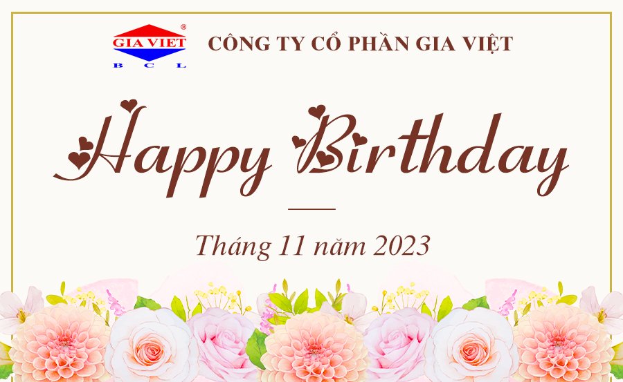 CHÚC MỪNG ANH CHỊ SINH NHẬT TRONG THÁNG 11/2023