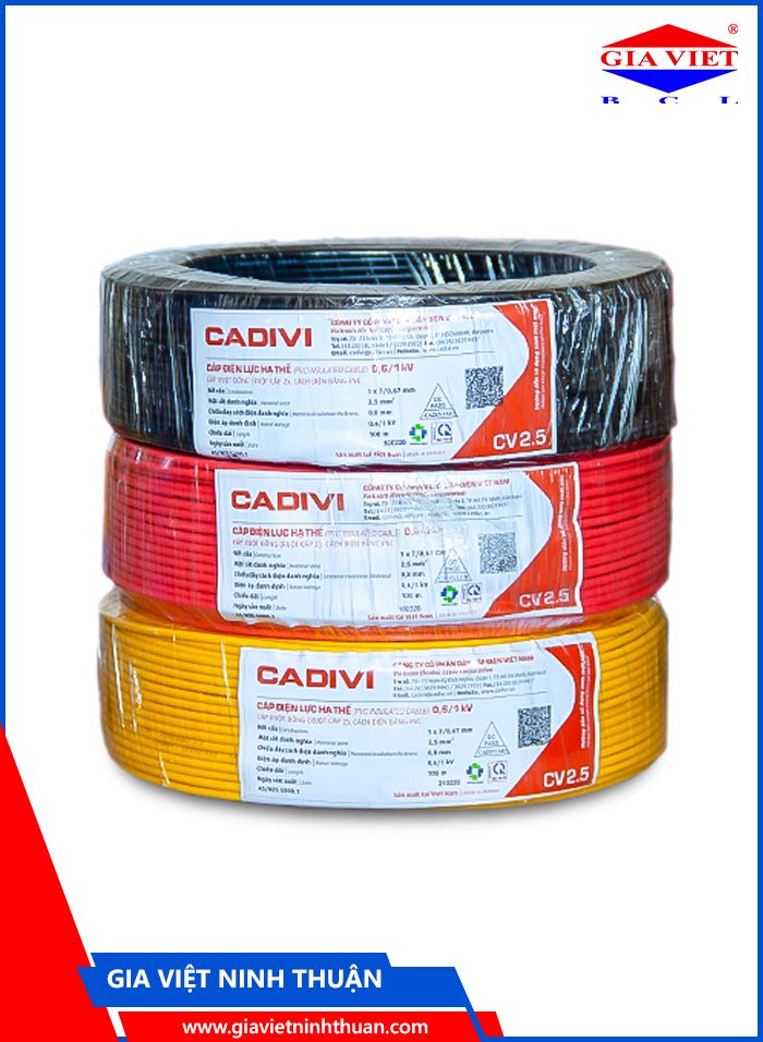 Dây cáp điện đơn Cadivi CV 2.5