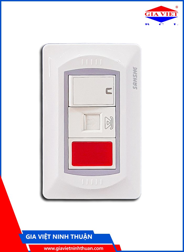 Mặt công tắc + ổ cắm SANSHE