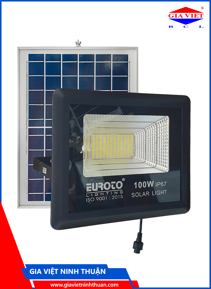 Đèn pha LED Năng lượng Mặt trời 100W