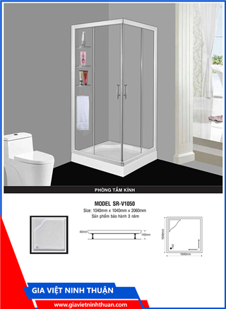 Phòng tắm kính SR-V1050